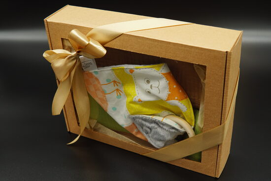 Paladziņu un čaukstošā kvadrātiņa ar riņķi komplekts